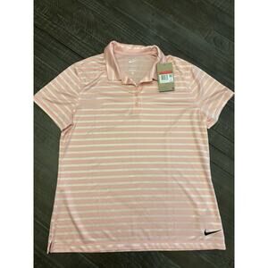 Nike Dri-FIT Victory Short Sleeve Printed Golf Polo Women's Size L DX1503-690